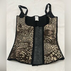 FAJAS ROMANZA COLOMBIAN BODY SHAPER LEOPARD PRINT, WOMEN US SIZE 38